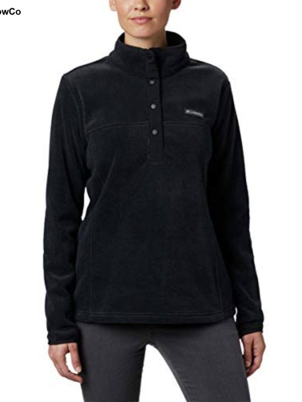 Women's 1/2 Snap Fleece Pullover Jacket Long Sleeve Casual Warm
